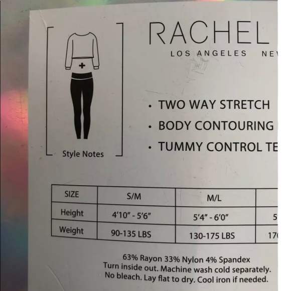 Rachel Zoe High Waisted Ponte Leggings Medium Camouflage Black & Grey New - Picture 5 of 5